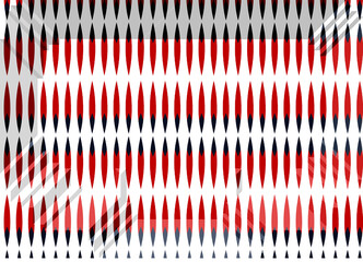 Red border pattern on white background. 