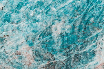 Turquoise Stone Texture. Granite Close up Horizontal Photo