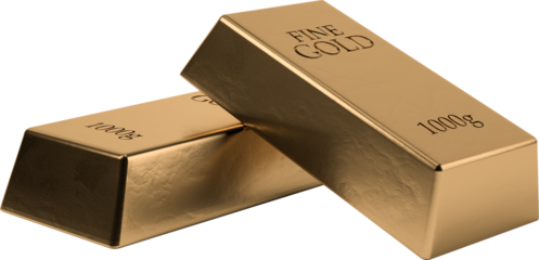 Stacked gold bars