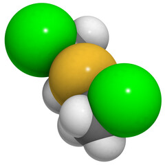 mustard gas (Yperite, bis(2-chloroethyl) sulfide) structure