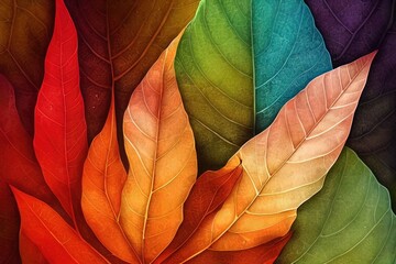 Autumn leaves background