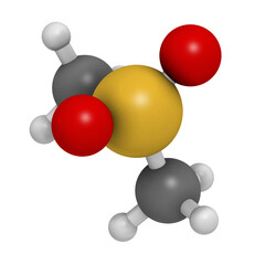 Methylsulfonylmethane (MSM) dietary supplement molecule, chemical structure