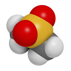 Methylsulfonylmethane (MSM) dietary supplement molecule, chemical structure