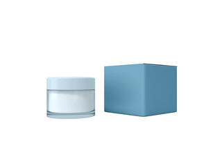 Transparent Beauty Cosmetic Cream Container Image