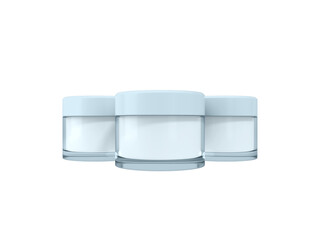 Transparent Beauty Cosmetic Cream Container Image