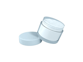 Transparent Beauty Cosmetic Cream Container Image
