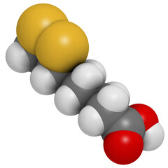 Lipoic acid enzyme cofactor molecule. Present in many nutritional supplements. Believed to have anti-oxidant, anti-aging and weight-loss effects.