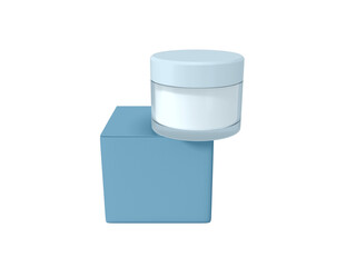 Transparent Beauty Cosmetic Cream Container Image