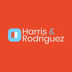 Composition of harris and rodriguez text over red background