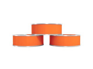 Transparent Metal tuna fish can packaging Image