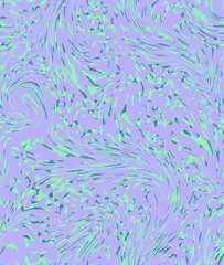Fototapeta na wymiar Abstract Hand Drawing Liquid Fluid Wavy Swirl Marbling Leopard Cheetah Animal Skin Seamless Vector Pattern Isolated Background