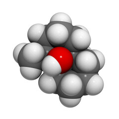 Geosmin earth flavor molecule, chemical structure