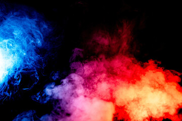 Fototapeta premium Colorful Clouds of Smoke and Fog