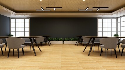 a blank wall in cafe for logo mockup