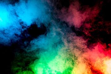 Clouds of Colorful Smoke