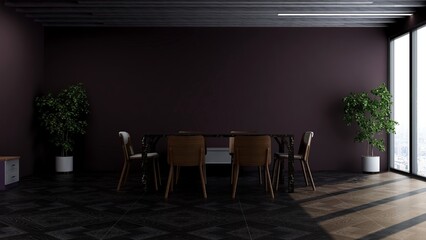 modern office meeting room for company wall logo mockup	