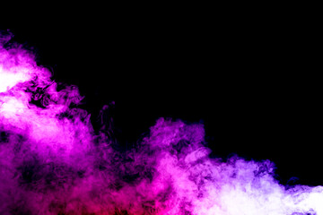Fototapeta na wymiar Purple Sea of colorful Smoke Fields