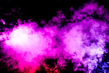 Purple Sea of colorful Smoke Fields