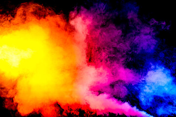 Colorful Smoke Exploding