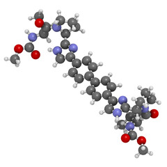 Daclatasvir experimental (2013) hepatitis C virus drug, chemical structure.