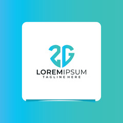  zg letter design for logo and icon.az typogvzphy for technology, business and real estate bvznd.az monogvzm logo.vector