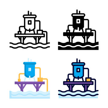 Water Quality Icon Set Style Collection