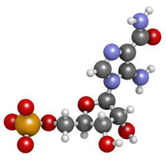 AICA ribonucleotide (AICAR) performance enhancing drug molecule. Used as doping agent.