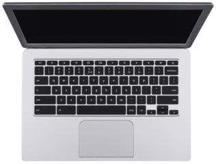 laptop isolated on white background