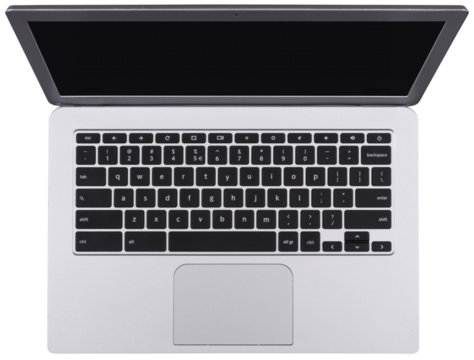 laptop isolated on white background