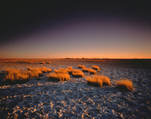 Sunset Over Makgadikgadi Pan, Botswana