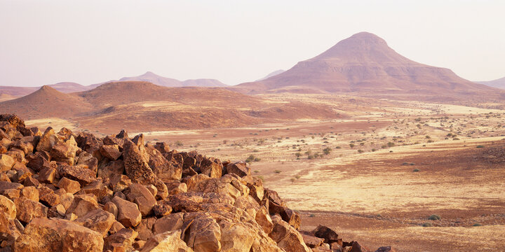 Overview of Arid Landscape, Damaraland, Namibia