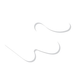 Snowcap transparent background. Winter decoration element. Snowy elements