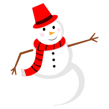 snowman with broom transparent background