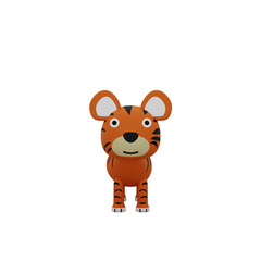 Fototapeta premium Cartoon Tiger