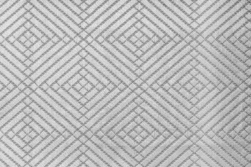 Closeup shot of a gray patterned fabric textile surface