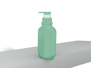 Transparent Cosmetic Pump Bottle Packaging Image