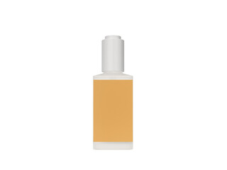 Transparent Glossy Cosmetic Foundation Bottle Image