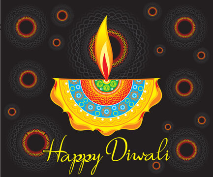 Abstract Artistic Creative Diwali Background
