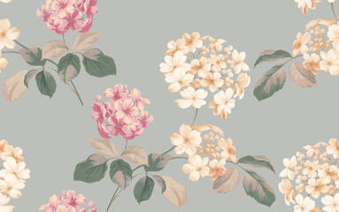 Classic Popular Flower Seamless pattern background.Perfect for wallpaper, fabric design, wrapping paper, surface textures, digital paper.
