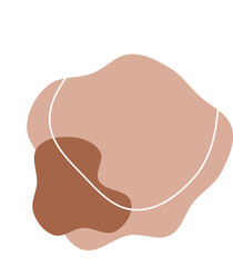 Minimalist Organic Blob boho shape
