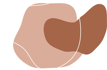 Minimalist Organic Blob boho shape