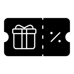 coupon solid icon