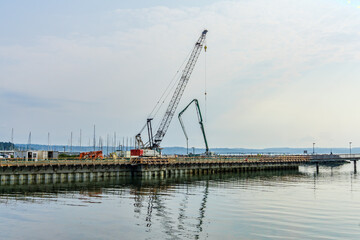 Fototapeta premium Des Moines Marina Construction 3