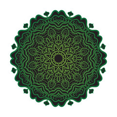 mandala logo design sun pattern, business symbol, badge for invitation, concept of luxury, beauty, classic, yoga. in vector form