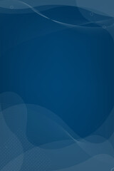 Blue abstract poster template background with negative space for design.