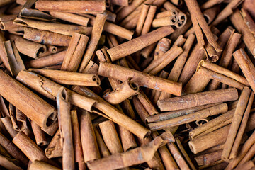 Lots of cinnamon sticks
