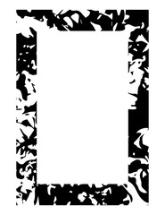 Obraz premium Black rectangle frame. PNG with transparent background.