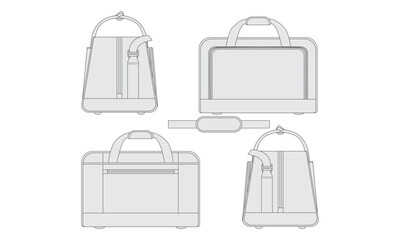travel bag vector