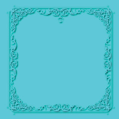 Frame, in the style of an ornament, Vector illustration eps 10, Art.