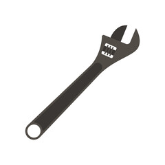 Wrench Flat Illustration. Clean Icon Design Element on Isolated White Background